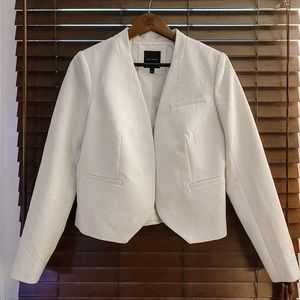 The Limited White Blazer with Lace Detail | size M